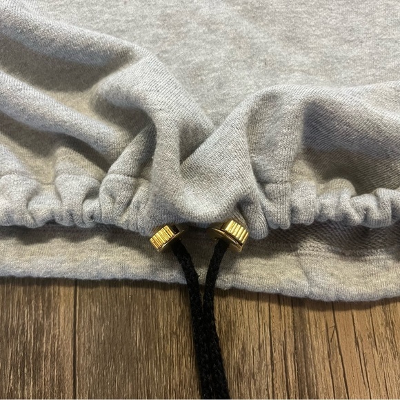 Escada Sport Vintage Bicolor Big Logo 1/4 Zip Hoodie Sweatshirt Activewear L - Picture 12 of 17